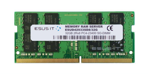 Memory RAM 1x 32GB ESUS IT SO-DIMM DDR4 2933MHz PC4-23400 | ESUD42933SD8/32G