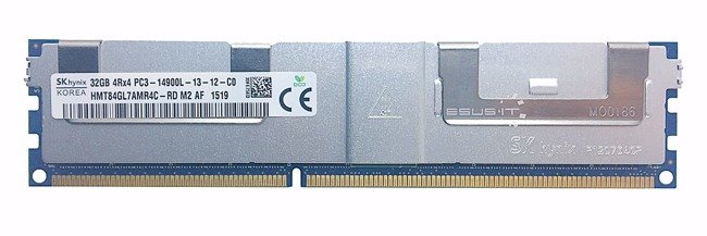 Memory RAM 1x 32GB Hynix ECC LOAD REDUCED DDR3  1866MHz PC3-14900 LRDIMM | HMT84GL7AMR4C-RD