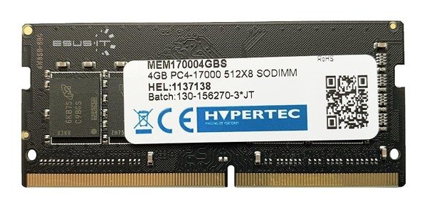 Memory RAM 1x 4GB HYPERTEC SO-DIMM DDR4 2133MHz PC4-17000 | MEM170004GBS