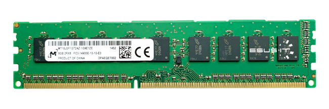 Memory RAM 1x 8GB Micron ECC UNBUFFERED DDR3  1866MHz PC3-14900 UDIMM | MT18JSF1G72AZ-1G9