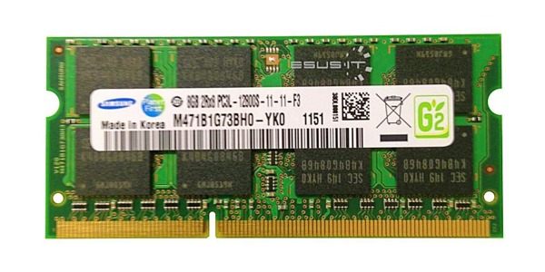 Memory RAM 1x 8GB Samsung SO-DIMM DDR3 1600MHz PC3-12800 | M471B1G73BH0-YK0