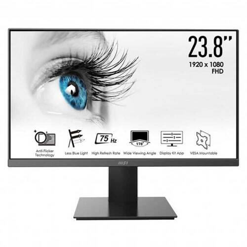 Monitor 23.8" MSI PRO MP241X 1920 x 1080 Full HD 60Hz screen matrix IPS