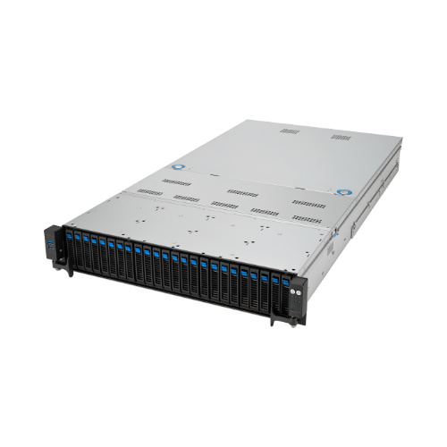 Server platform ASUS 2U RS720A-E12-RS24U/10G/2.6kW/24NVMe/GPU 90SF02E1-M00480 AMD x 2 DDR5 x 24 24 x 2.5" SATA/SAS/NVME PSU 1+1