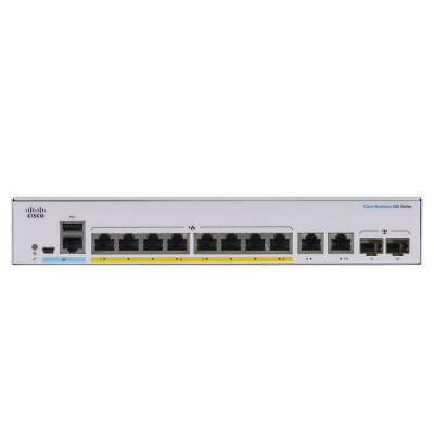 Switch Cisco Business CBS250-8FP-E-2G-EU 8x 1Gb 2x SFP 120 W PoE+