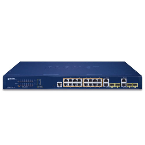 Switch Planet GS-4210-16P4C 16x 1Gb 4x RJ-45/SFP 240 W PoE+