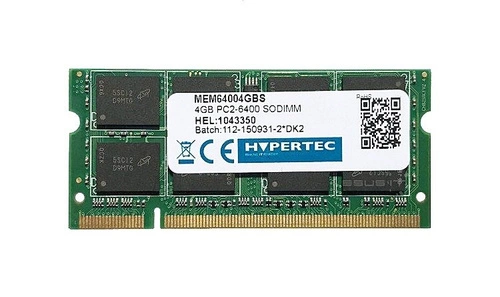 Memory RAM 1x 4GB HYPERTEC SO-DIMM DDR2 800MHz PC2-6400 | MEM64004GBS