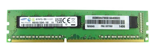 Memory RAM 1x 4GB Samsung ECC UNBUFFERED DDR3  1600MHz PC3-12800 UDIMM | M391B5173QH0-YK0