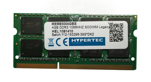 Memory RAM 1x 4GB HYPERTEC SO-DIMM DDR3 1066MHz PC3-8500 | MEM85004GBS