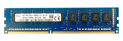 Memory RAM 1x 4GB Hynix ECC UNBUFFERED DDR3  1600MHz PC3-12800 UDIMM | HMT451U7DFR8A-PB