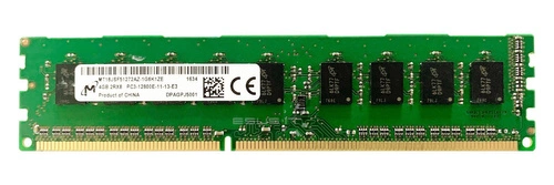 Memory RAM 1x 4GB Micron ECC UNBUFFERED DDR3  1600MHz PC3-12800 UDIMM | MT18KSF51272AZ-1G6