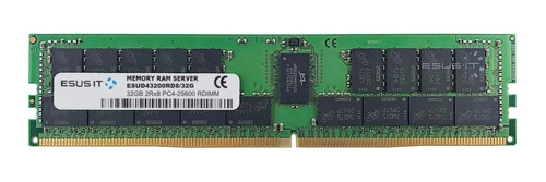 Memory RAM 1x 32GB ESUS IT ECC REGISTERED DDR4 2Rx8 3200MHz PC4-25600 RDIMM | ESUD43200RD8/32G