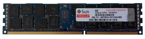 Memory RAM 1x 16GB Oracle Sun DDR3 1600MHz ECC REGISTERED DIMM | 7018701 